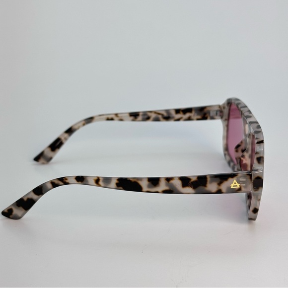 Aire Tortoise Frame Pink Lens Women's Sunglasses - Picture 7 of 11